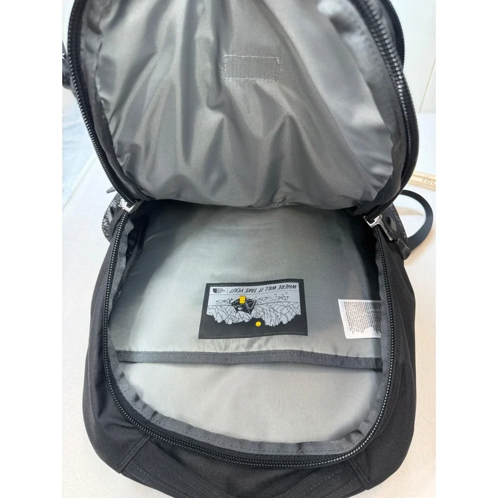 The North Face Jester Backpack Green Black Laptop Sleeve School Travel New NWT